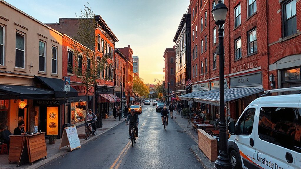 art filled neighborhoods across river