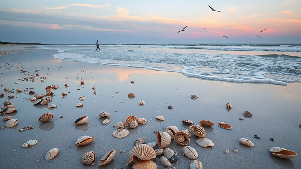 back river low tide shelling