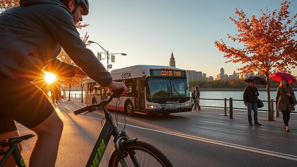 bikes buses scooters parking