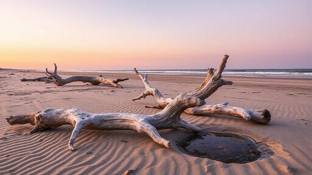 bleached driftwood sunrise sanctuary