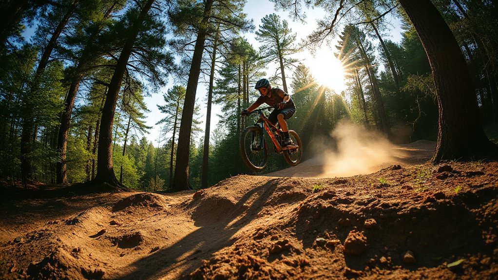 braided singletrack rolling berms