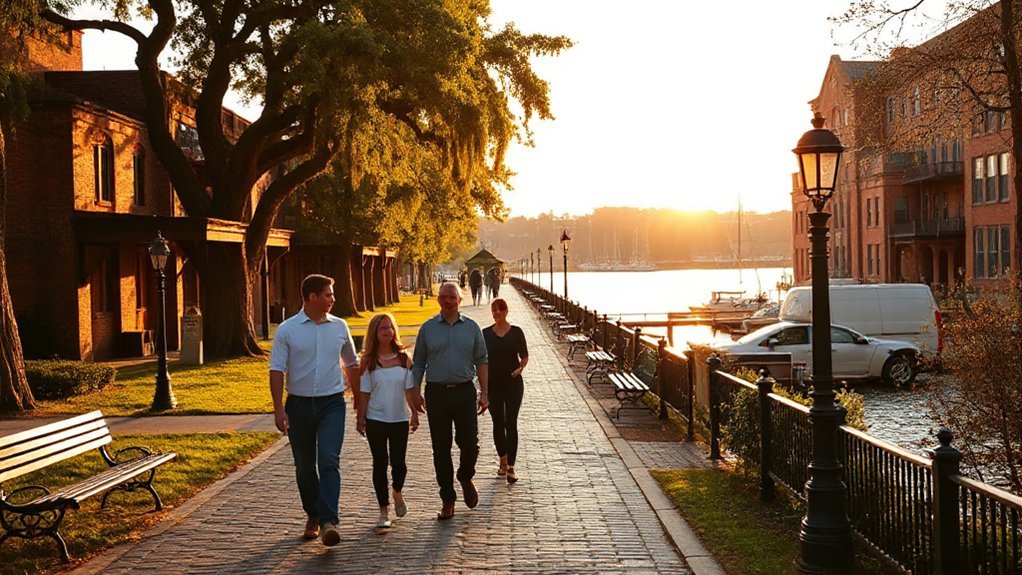 calm savannah riverwalk stroll