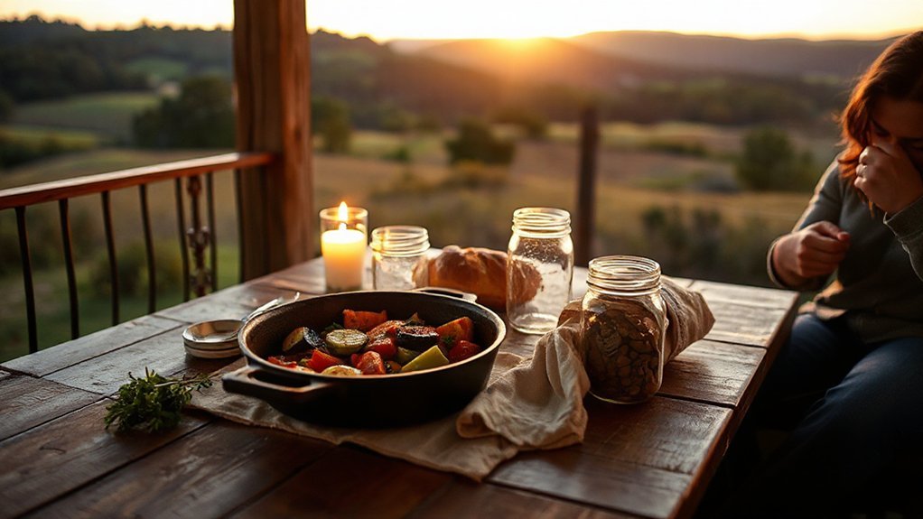 candlelit farm to table mountain dinners