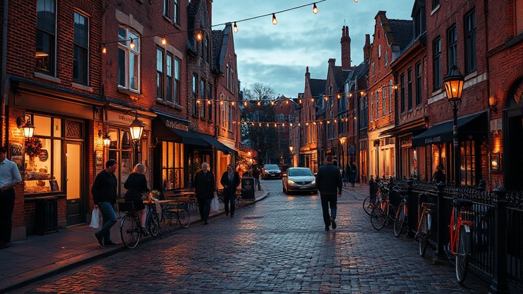 candlelit german village night