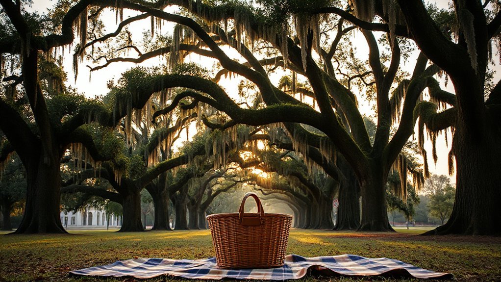 cathedral of moss draped oaks