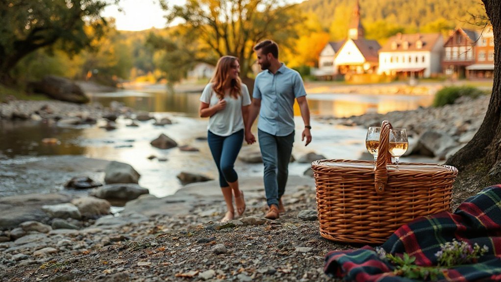 chattahoochee sunset candlelit picnic