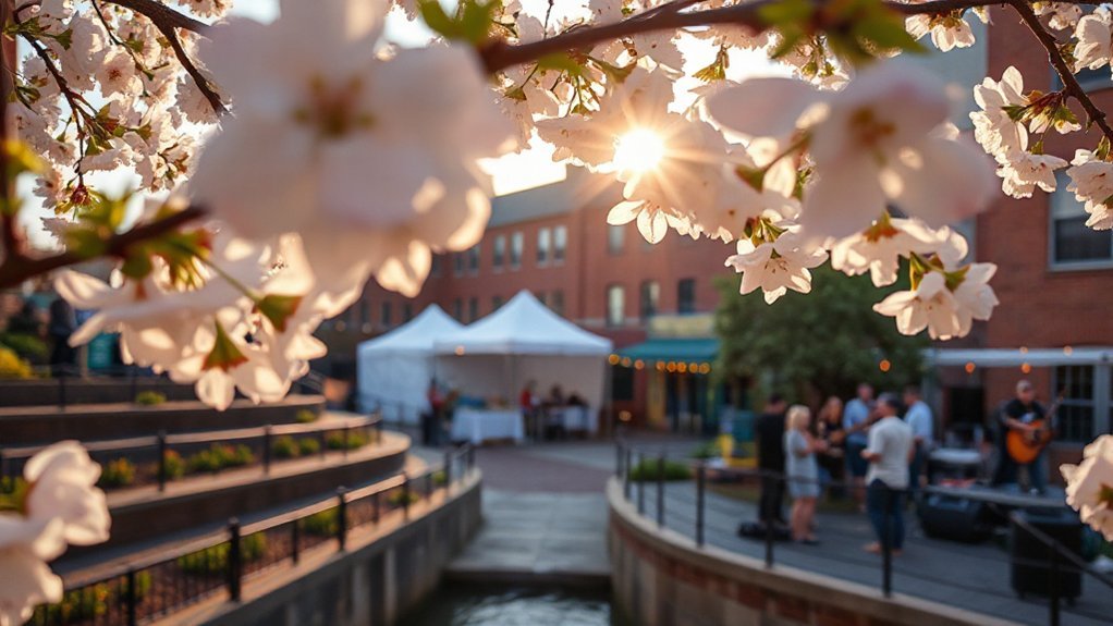 cherry blossoms gardens festivals