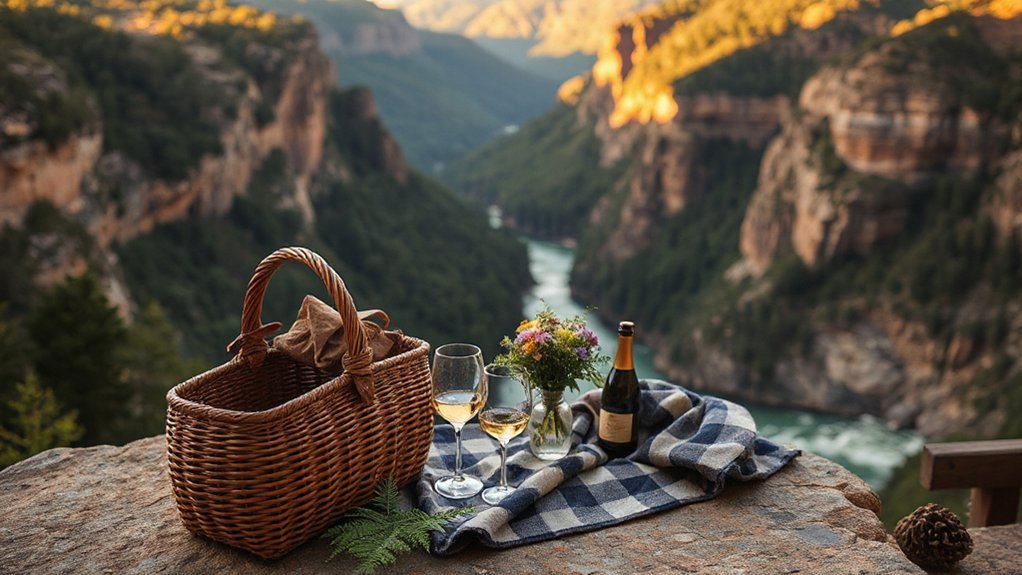 cliffside views riverside picnics
