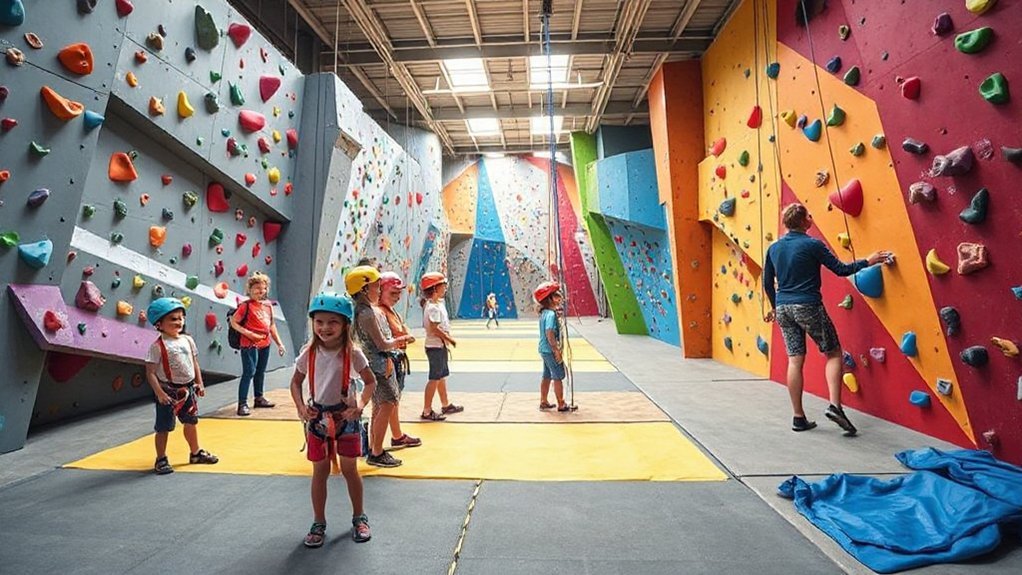 colorful climbing builds confidence