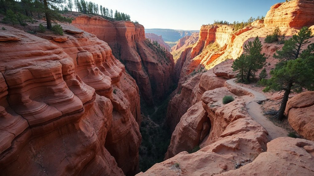 colorful eroded gullies preserved