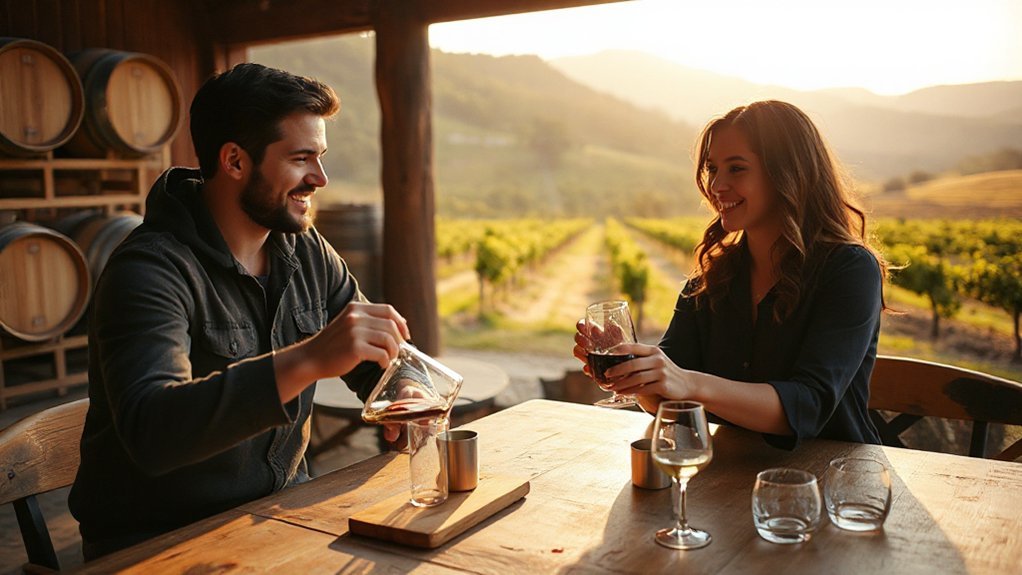 couples guided wine blending