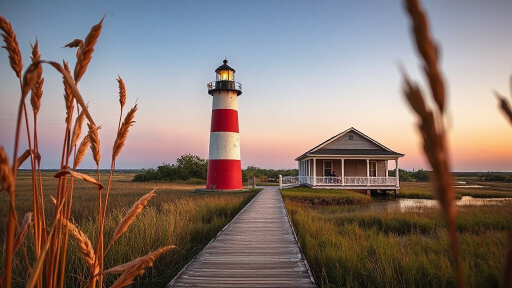 cozy coastal lighthouse accommodations