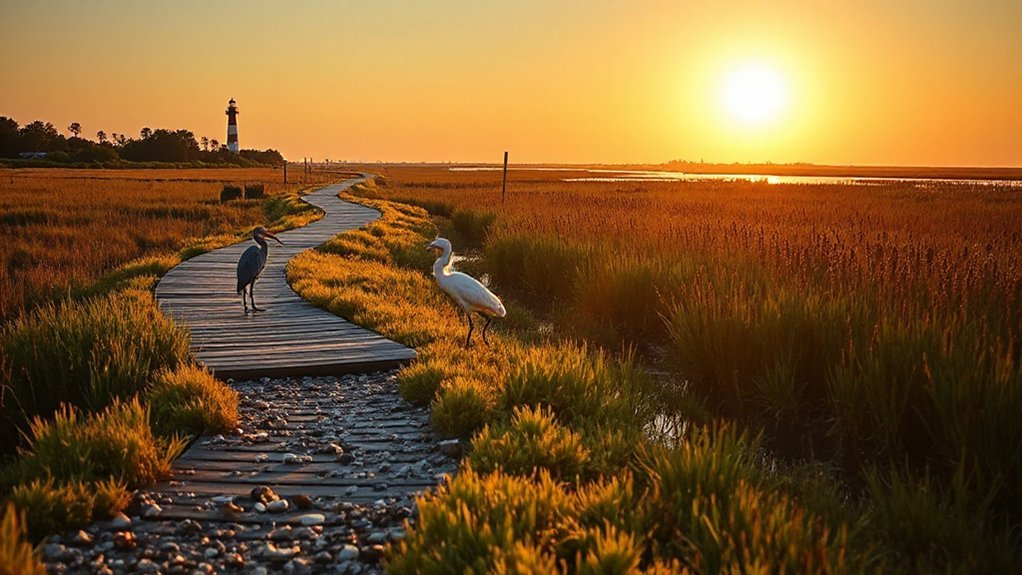 dawn marshside birdwatching spots