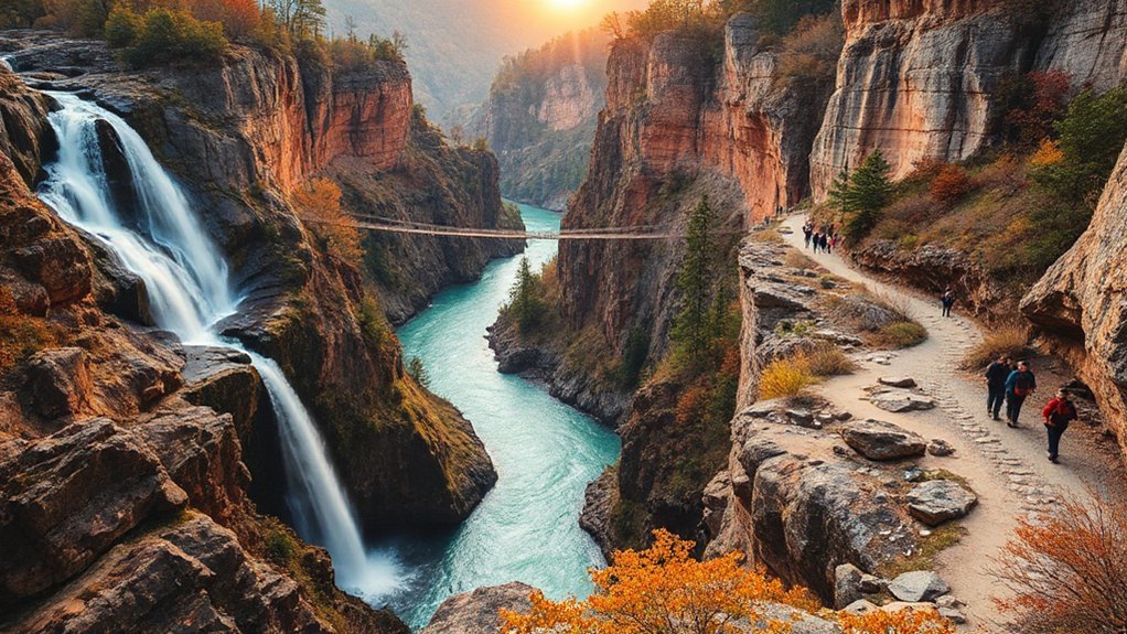 deep chasm racing river