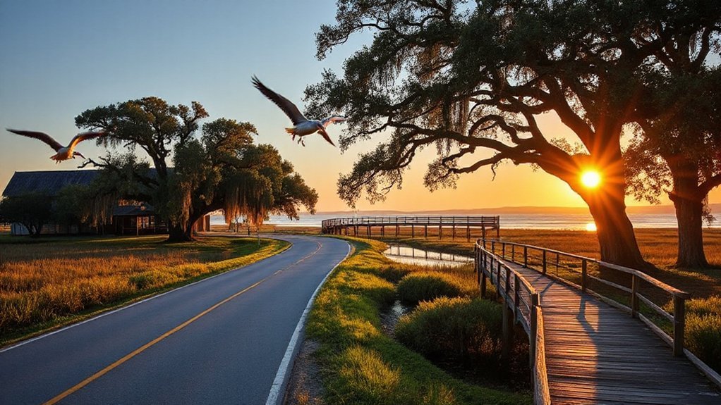 driftwood beaches oak canopied tranquility