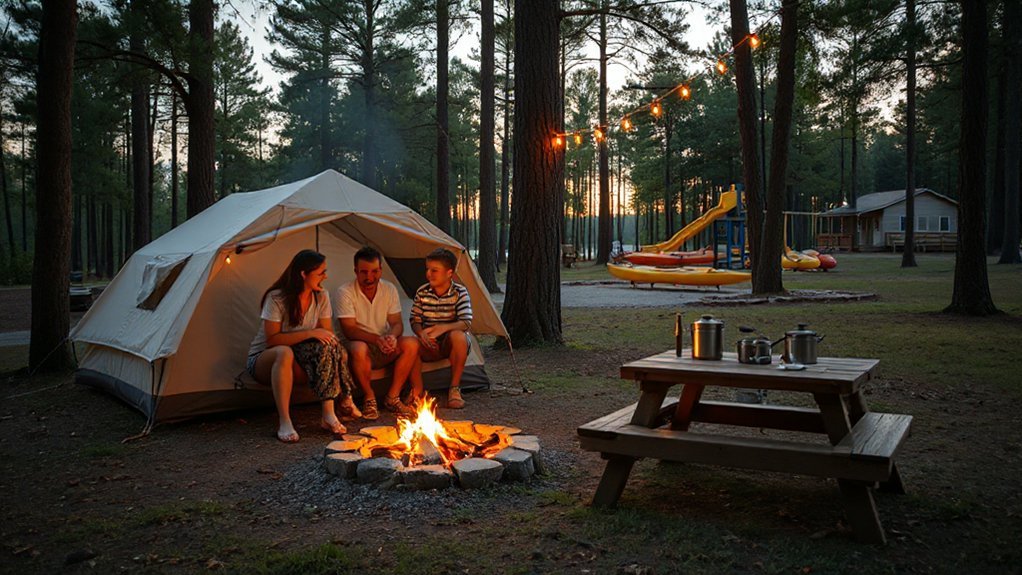 family friendly campsite with comforts