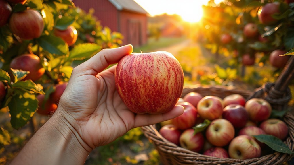 firm slightly yielding fragrant apples