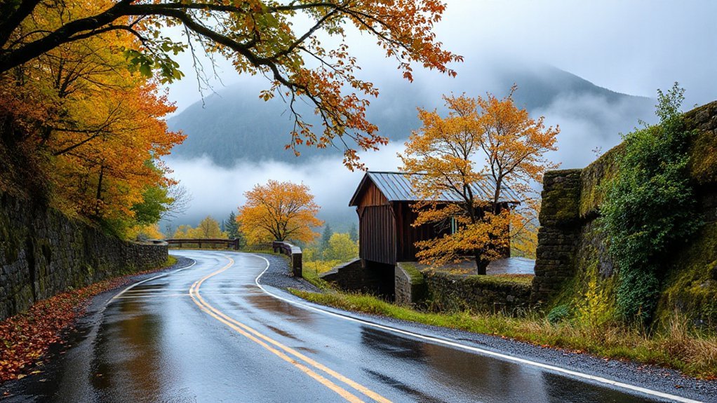 foggy drives and reflections