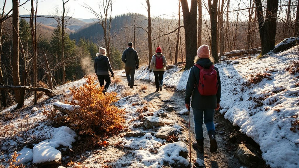 frosted chattahoochee ridge hike