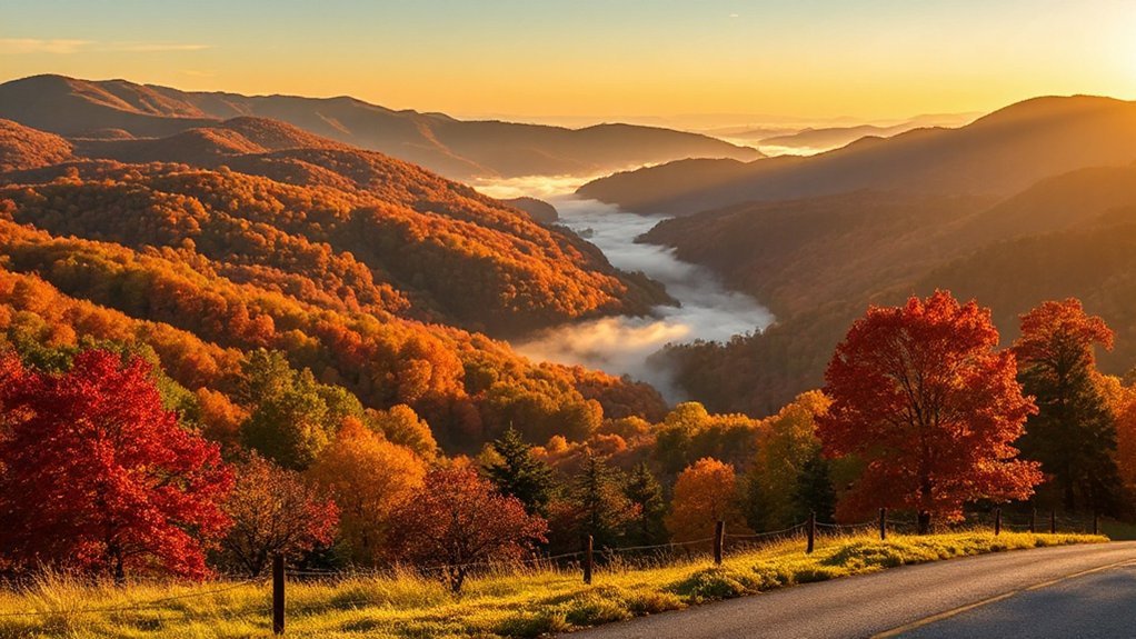 georgia mountain peak colors