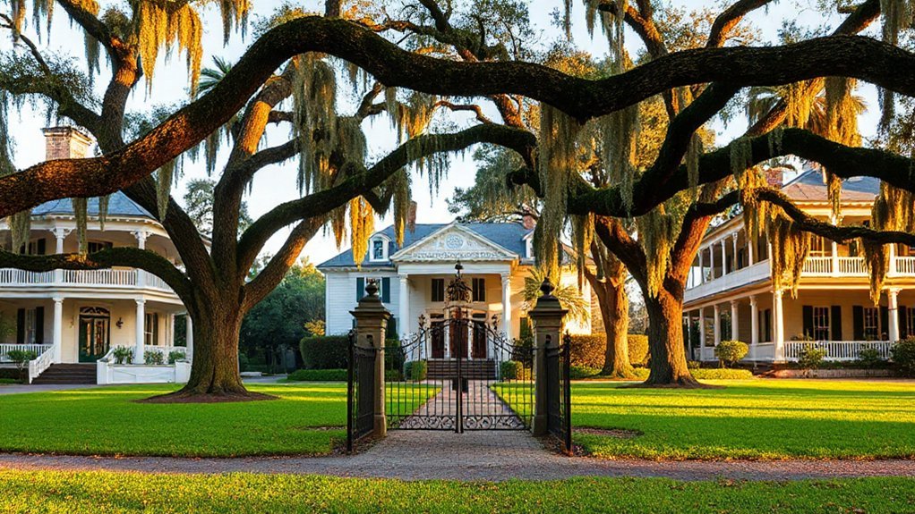 gilded mansions manicured gardens