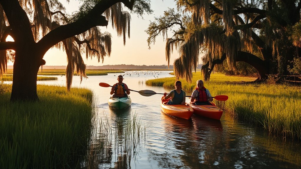 golden marshes and creeks