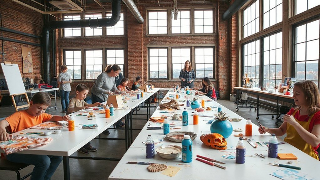 guided hands on art parties