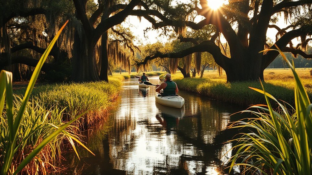 guided sunset marsh paddles