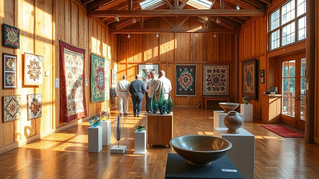 hands on glass and craft