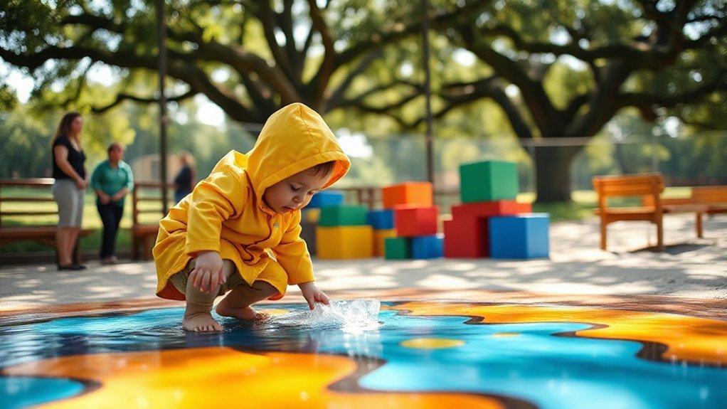 hands on outdoor sensory play