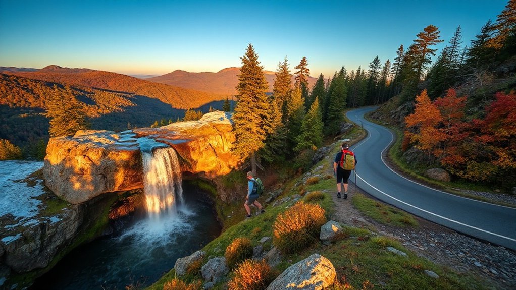 hikes waterfalls scenic drives