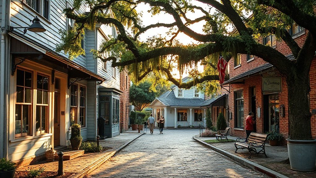 historic coastal village shopping