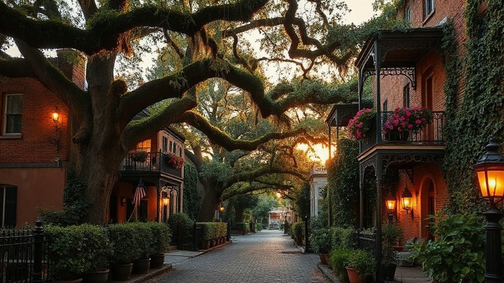 inns beneath moss draped oaks