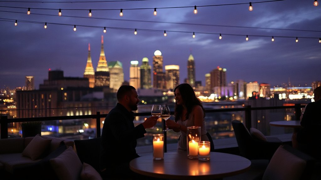 intimate rooftop skyline experience