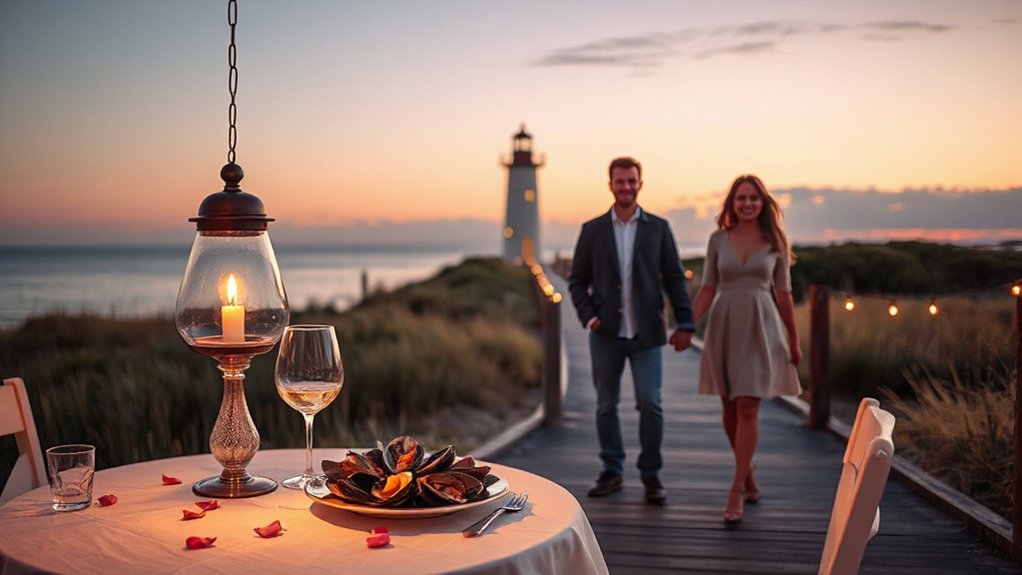intimate waterfront fresh seafood