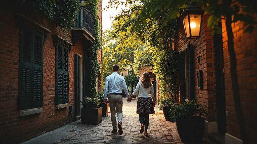 ivy covered cobblestone romance