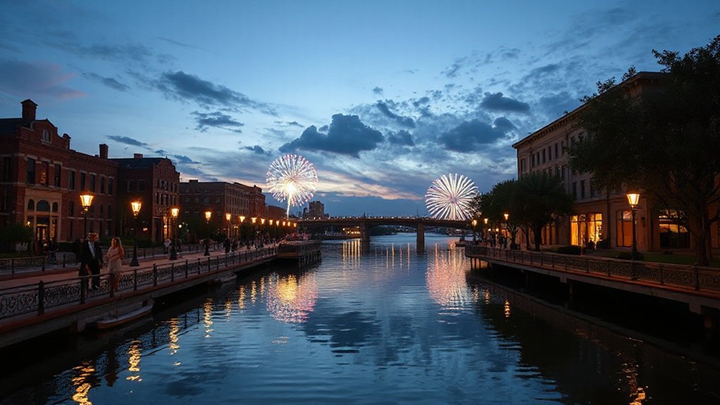 july fourth riverwalk fireworks