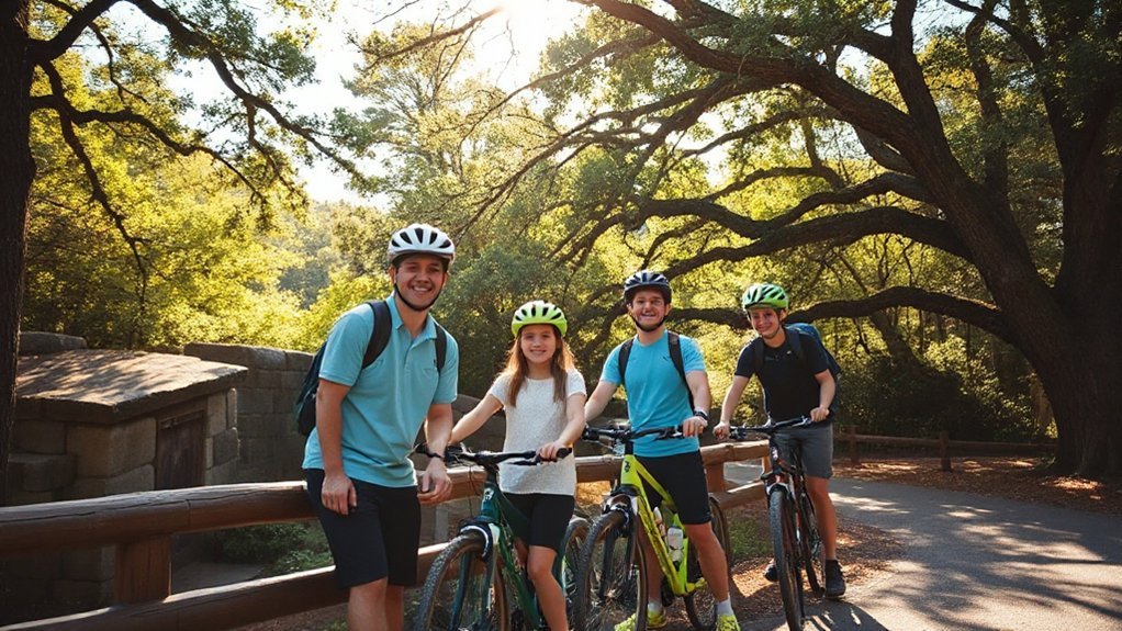 kennesaw family biking and hiking
