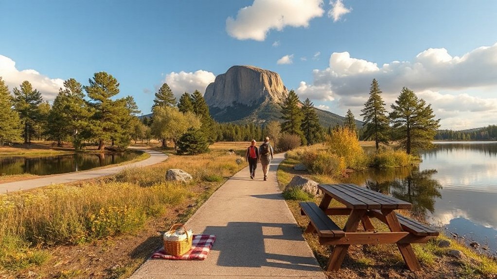 lakeside trails and viewpoints