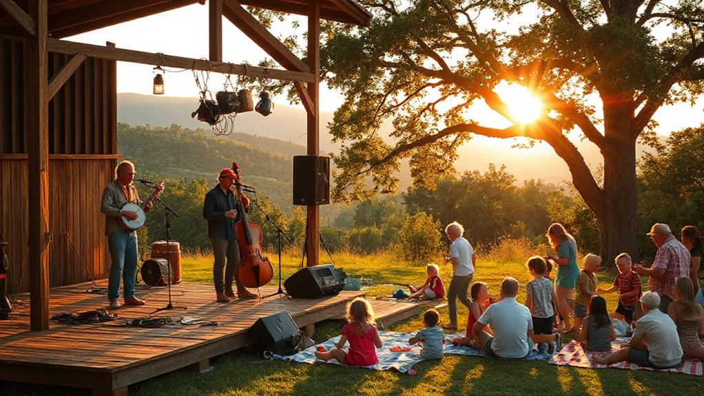 lantern lit porch bluegrass gatherings