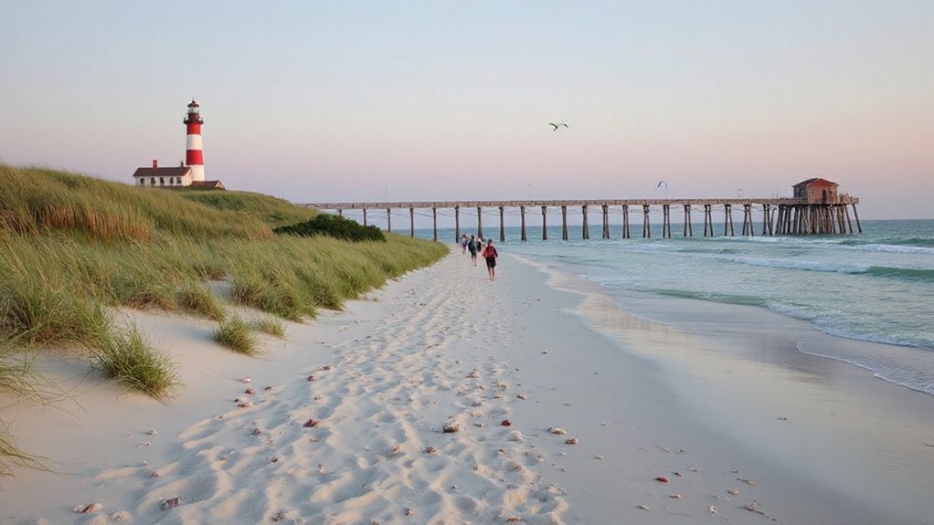 lighthouse beach pier memories