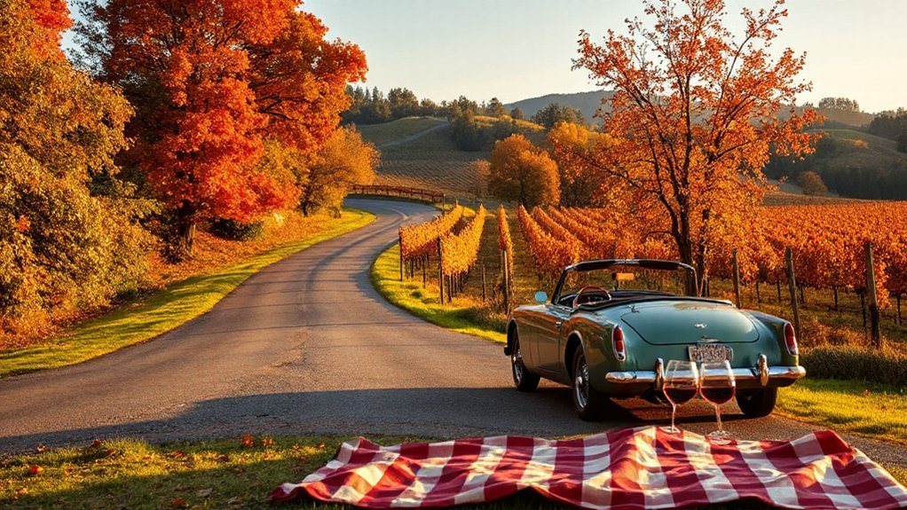 maple lined vineyard tasting drives
