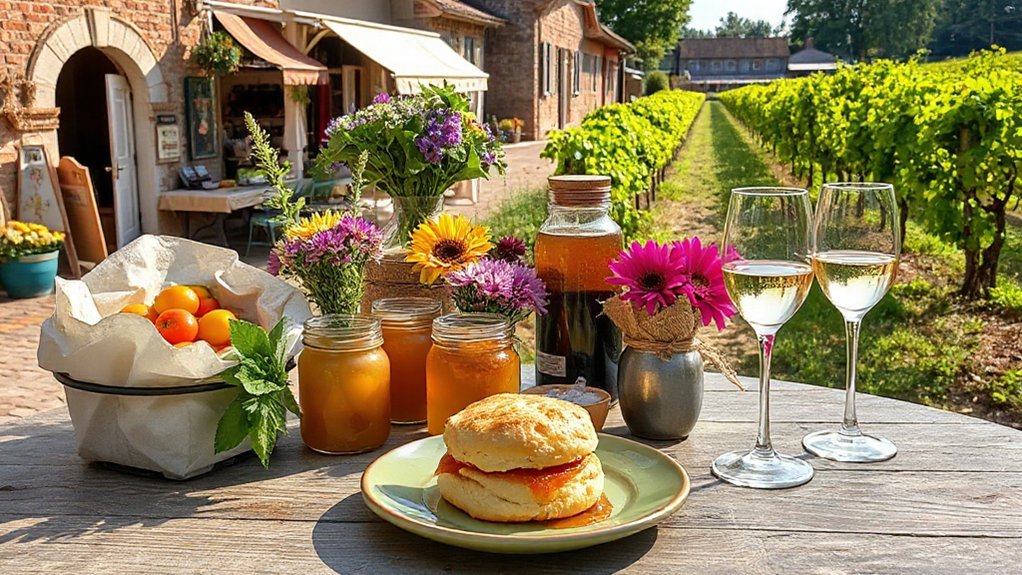 markets pastries coffee wine