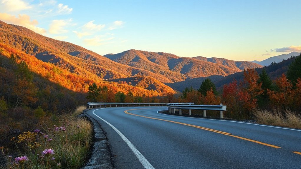 misty mountain ridge drives