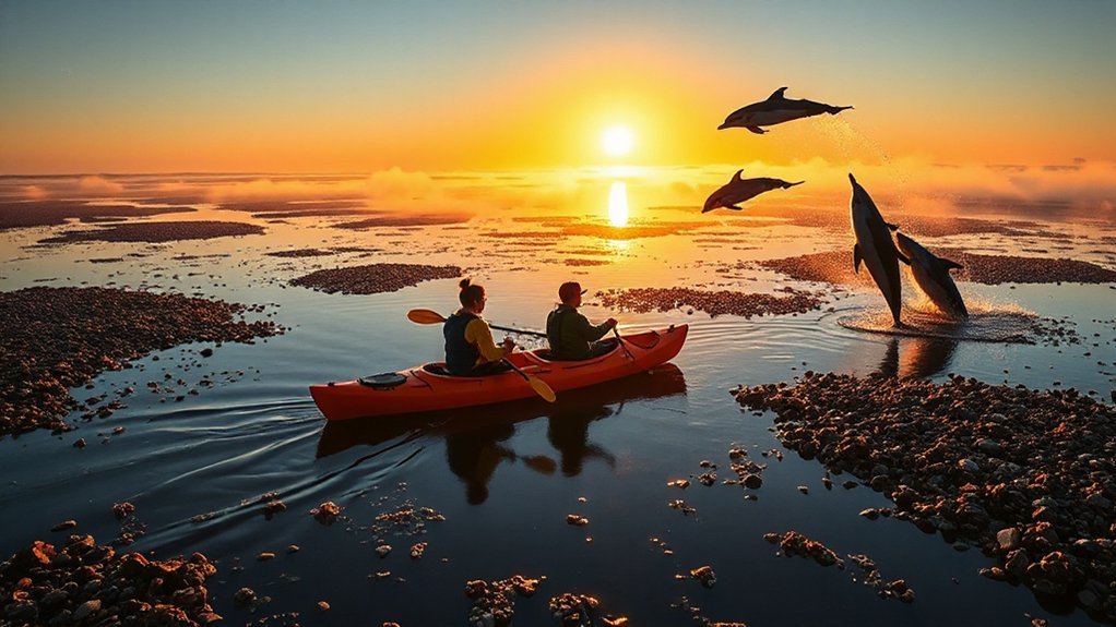 morning kayak or dolphin