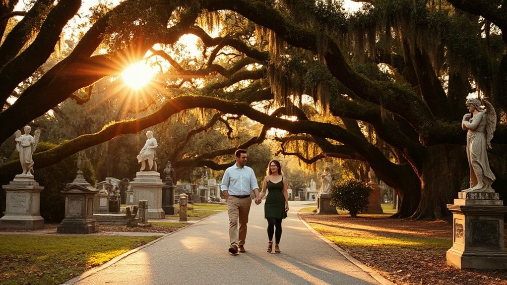 moss draped cemetery romantic portraits