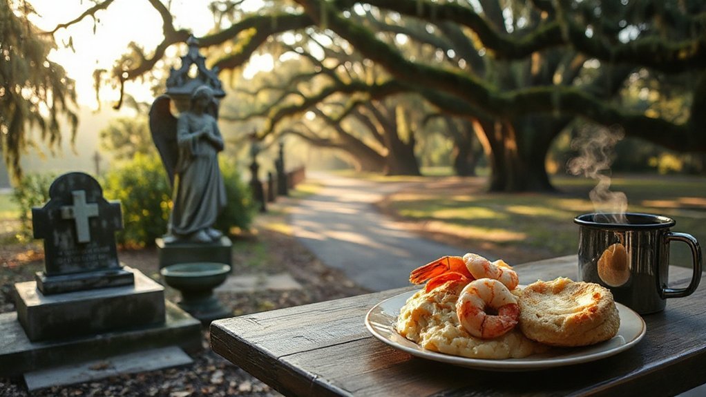 moss draped oaks coastal breakfast