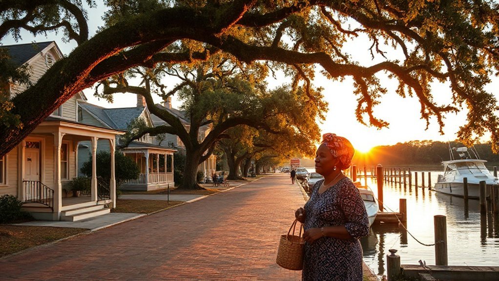 moss draped streets gullah heritage