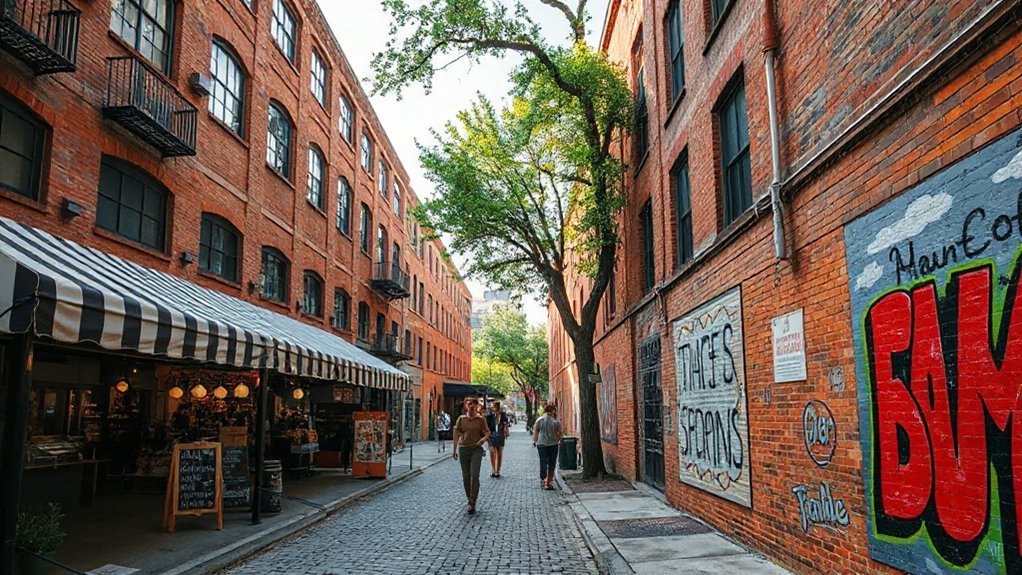 murals beltline warehouses parks