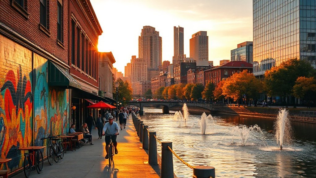murals riverfront galleries rooftops